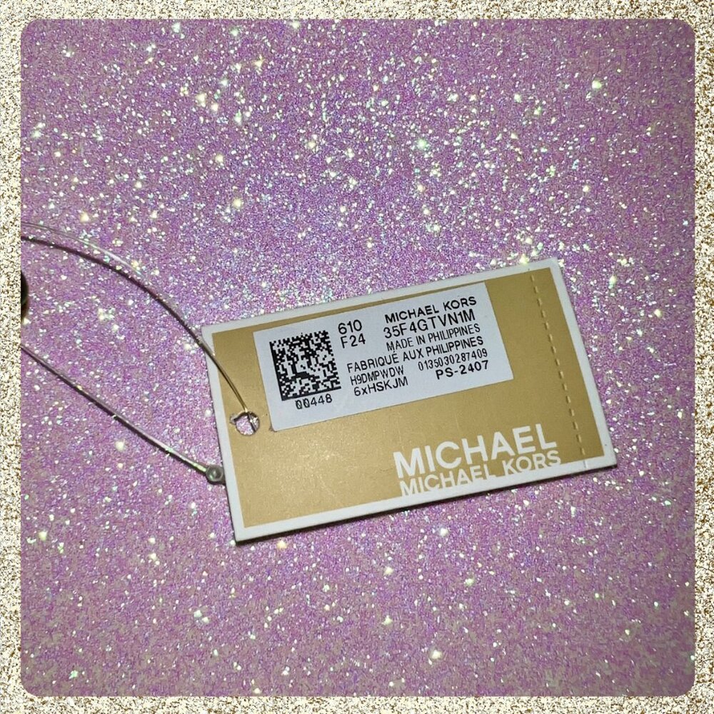 NWT Michael Kors Luggage Tag Oxblood - Picture 7 of 8